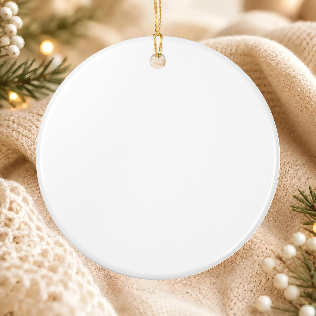 Heritage Single-Sided Ceramic Ornament
