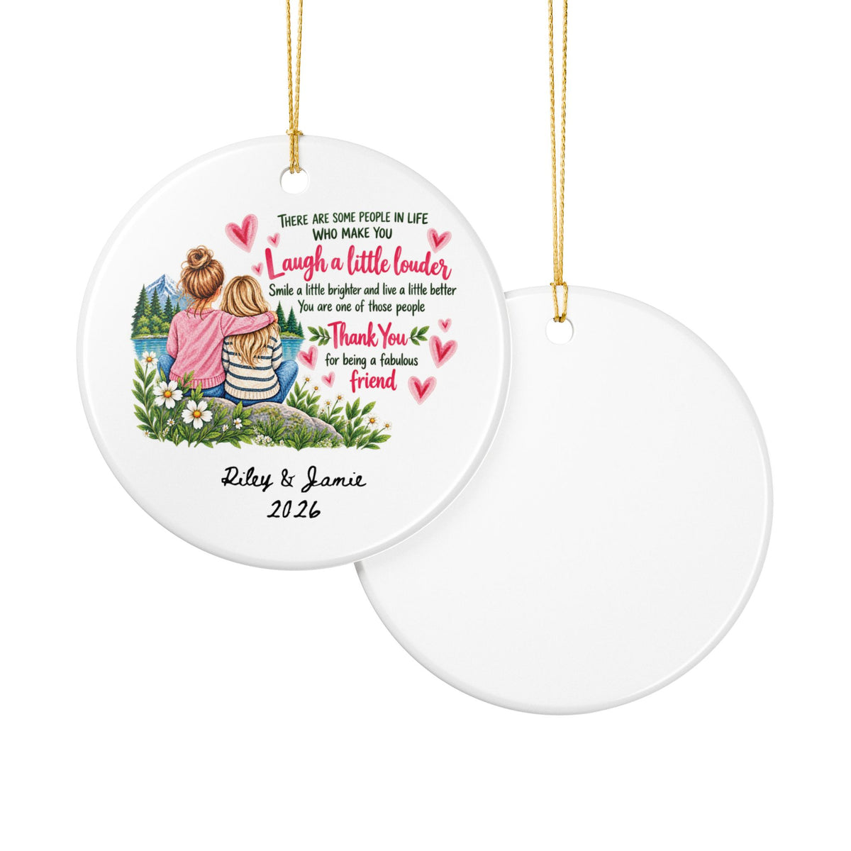 Heritage Single-Sided Ceramic Ornament