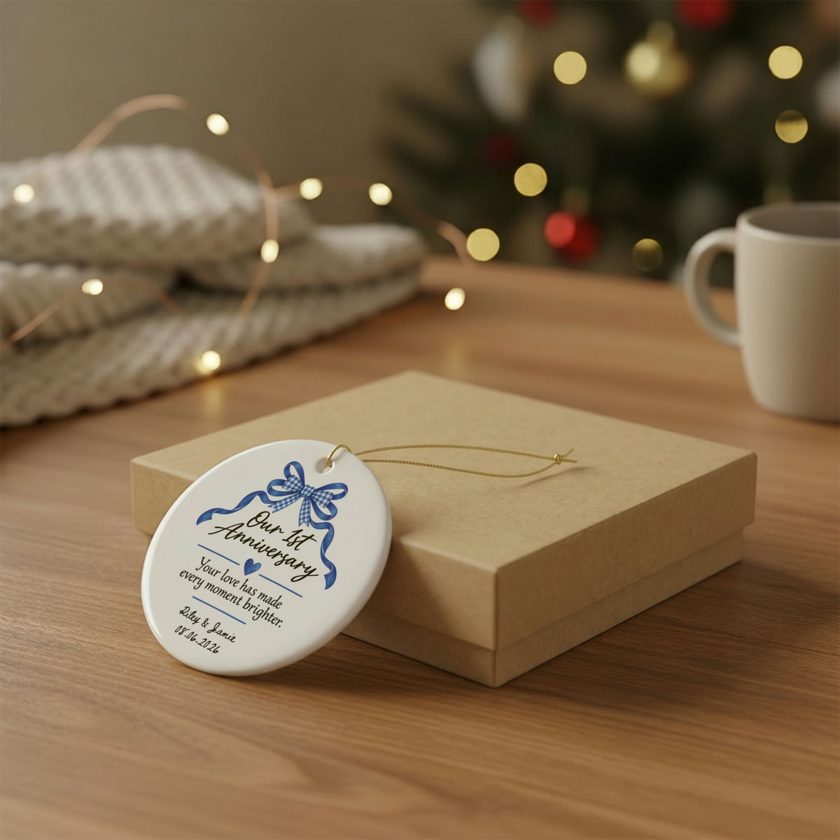 Heritage Single-Sided Ceramic Ornament