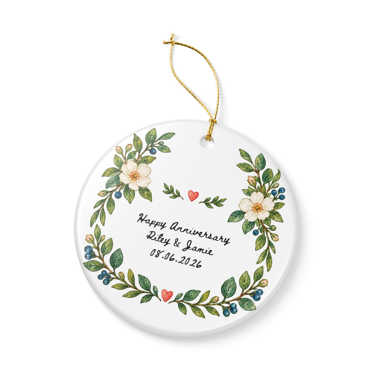 Heritage Single-Sided Ceramic Ornament