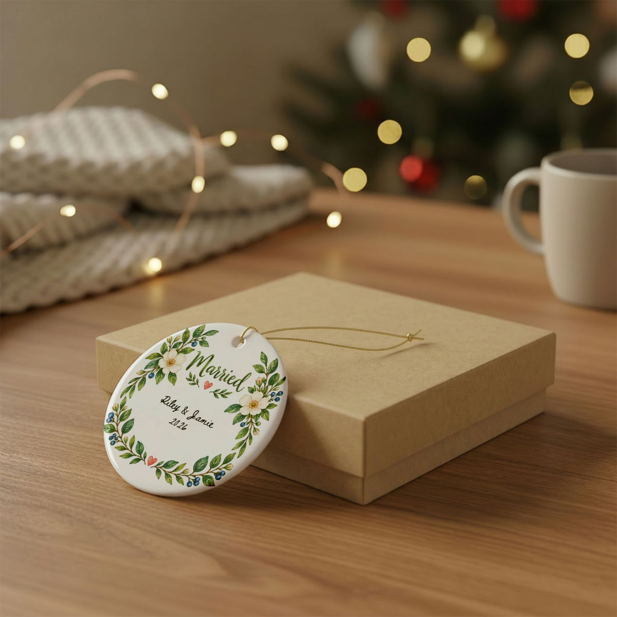 Heritage Single-Sided Ceramic Ornament