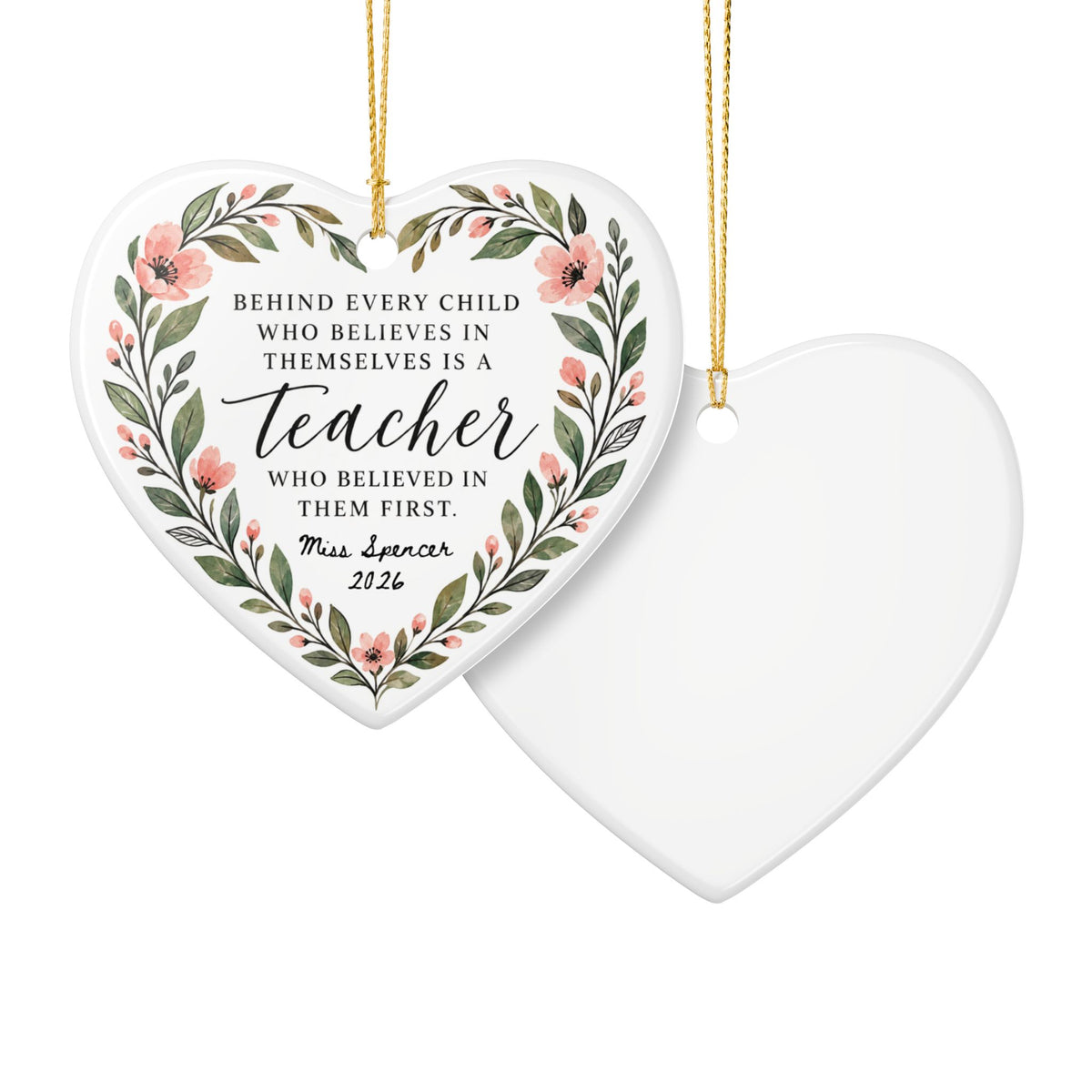Heritage Single-Sided Ceramic Ornament