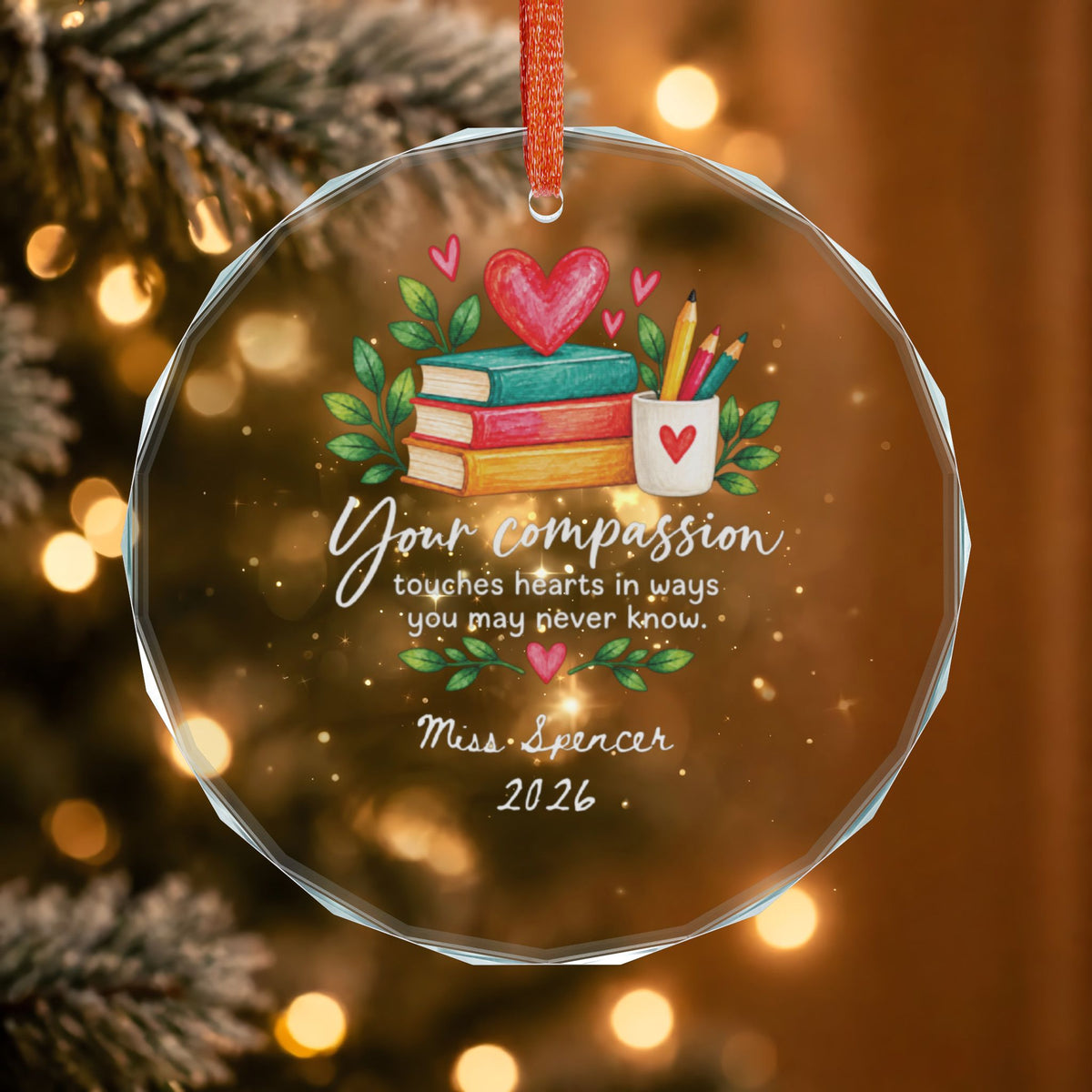 Signature Crystal Christmas Ornament