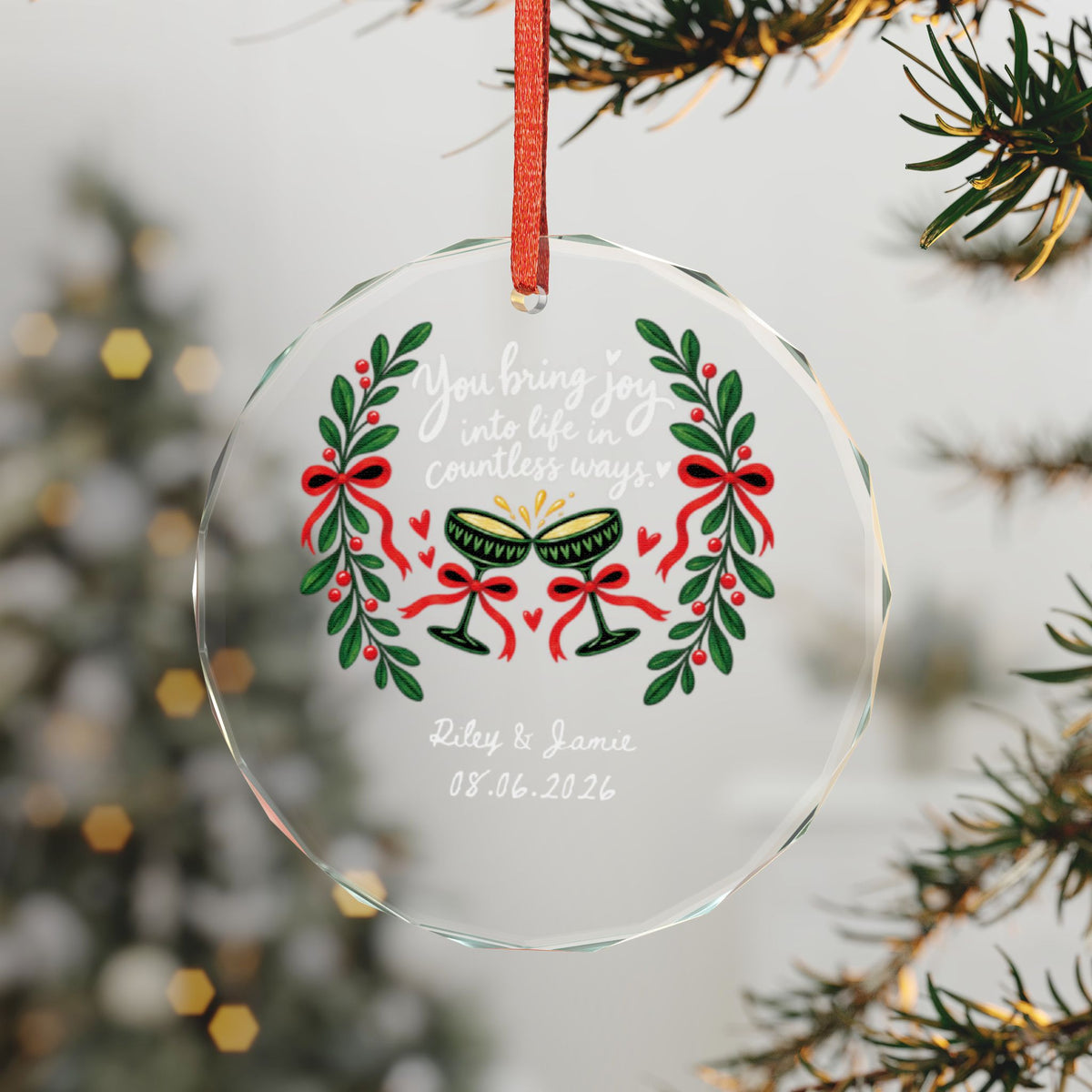Signature Crystal Christmas Ornament