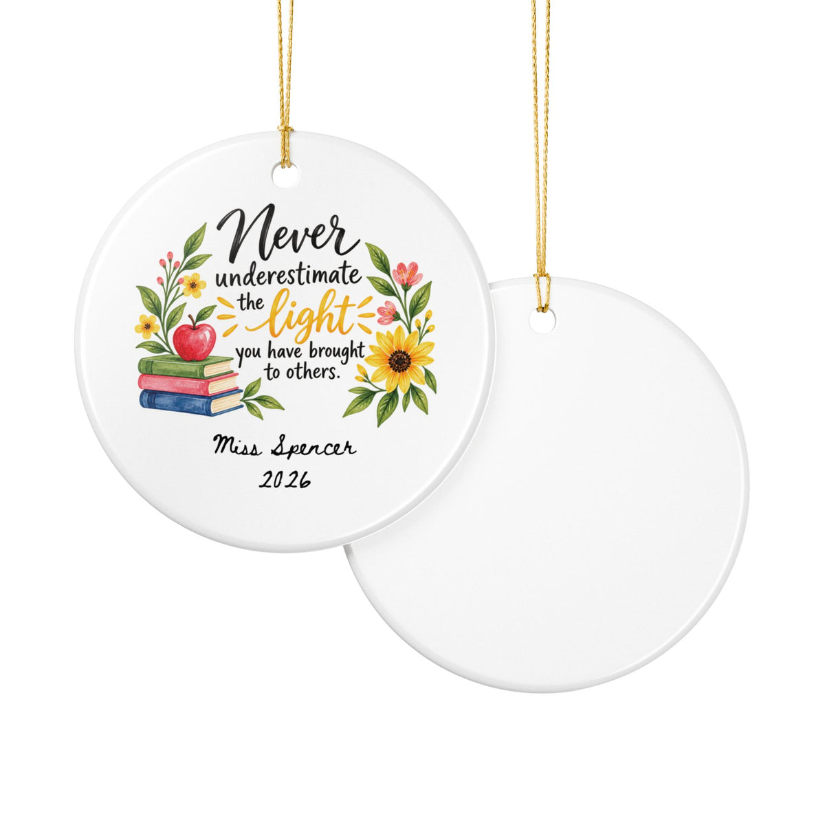 Heritage Single-Sided Ceramic Ornament
