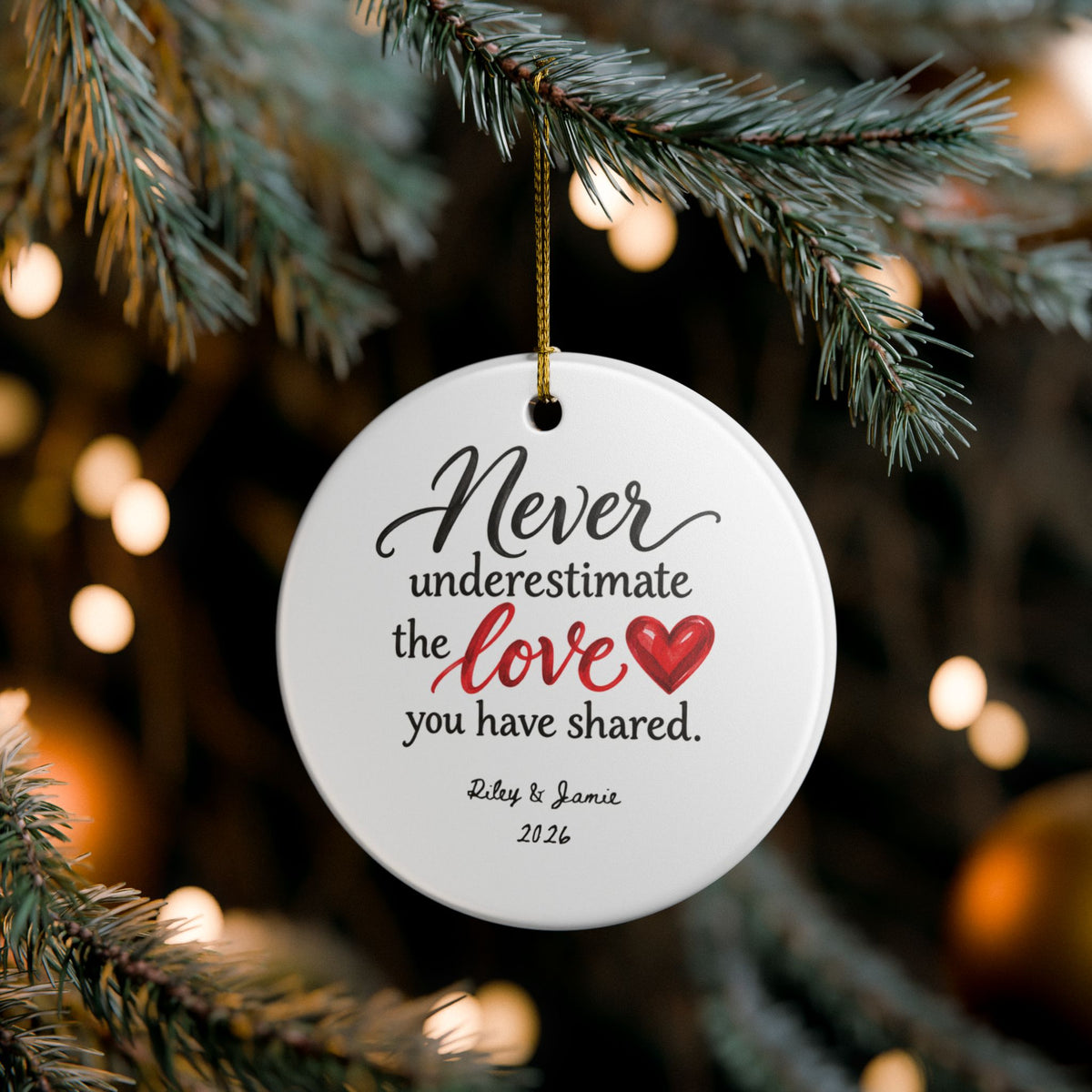Heritage Single-Sided Ceramic Ornament