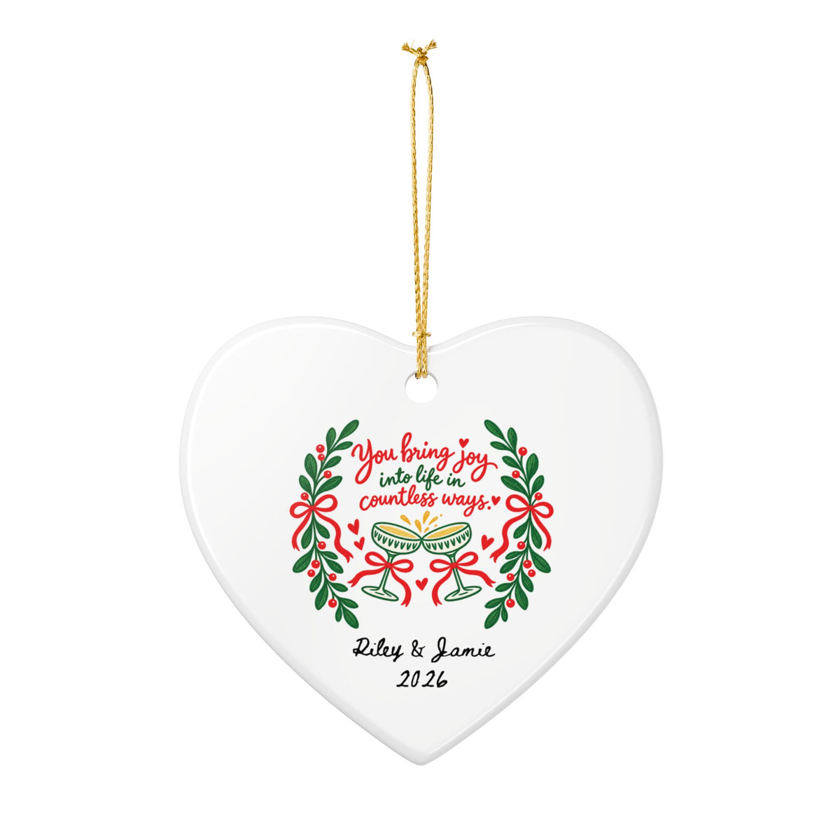 Heritage Single-Sided Ceramic Ornament