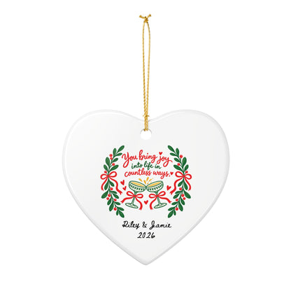 Heritage Single-Sided Ceramic Ornament
