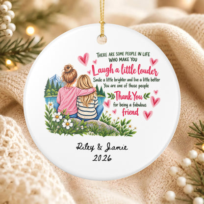 Heritage Single-Sided Ceramic Ornament