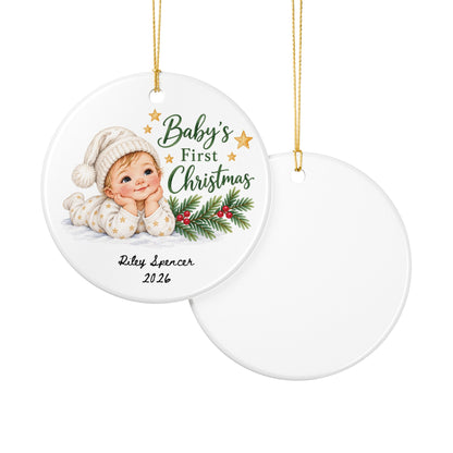 Heritage Single-Sided Ceramic Ornament