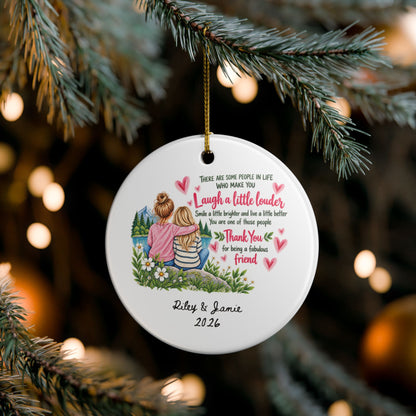 Heritage Single-Sided Ceramic Ornament