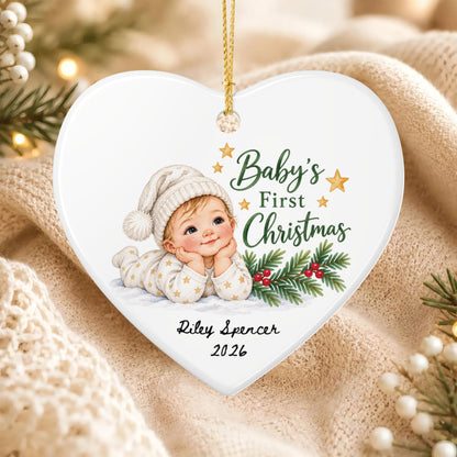 Heritage Single-Sided Ceramic Ornament