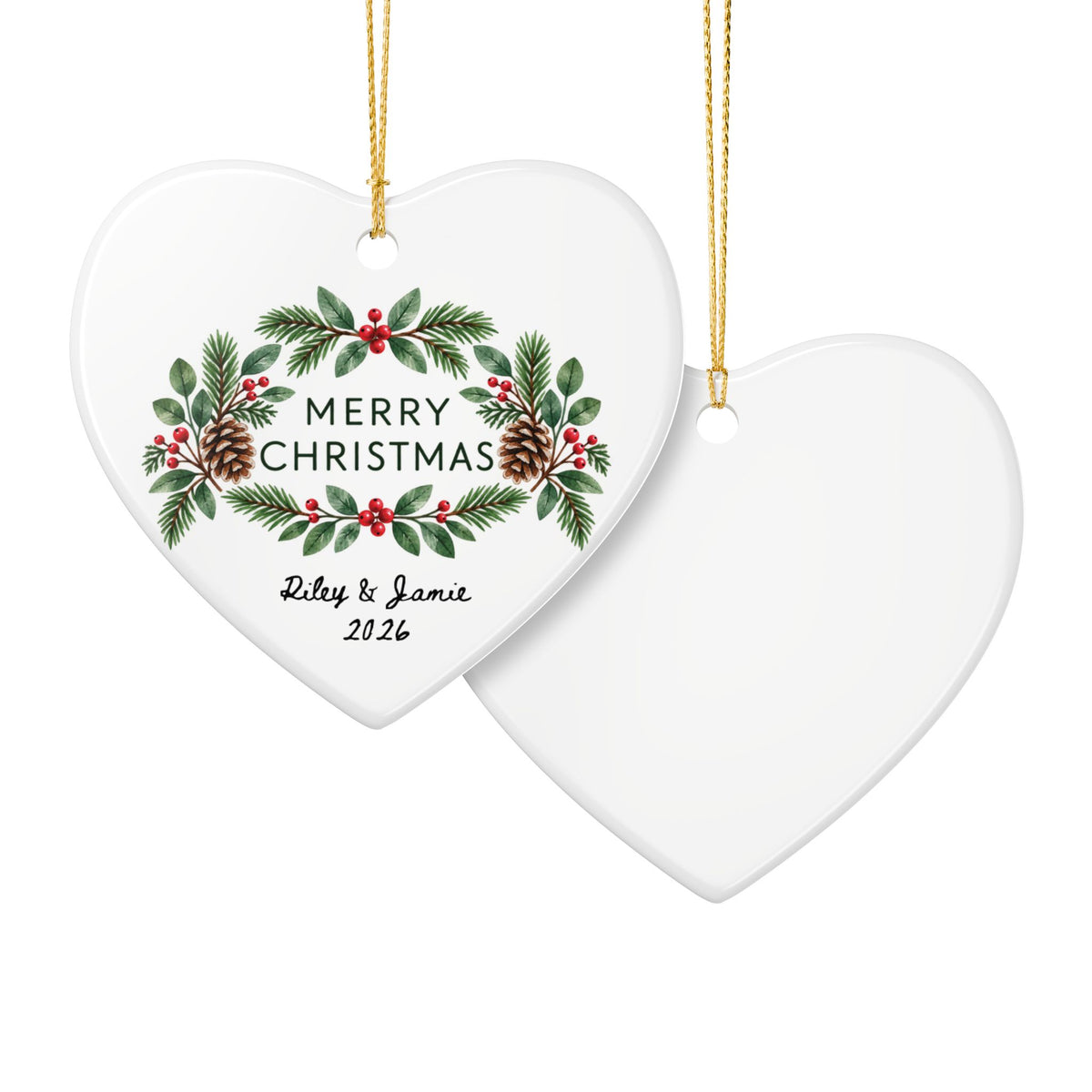 Heritage Single-Sided Ceramic Ornament
