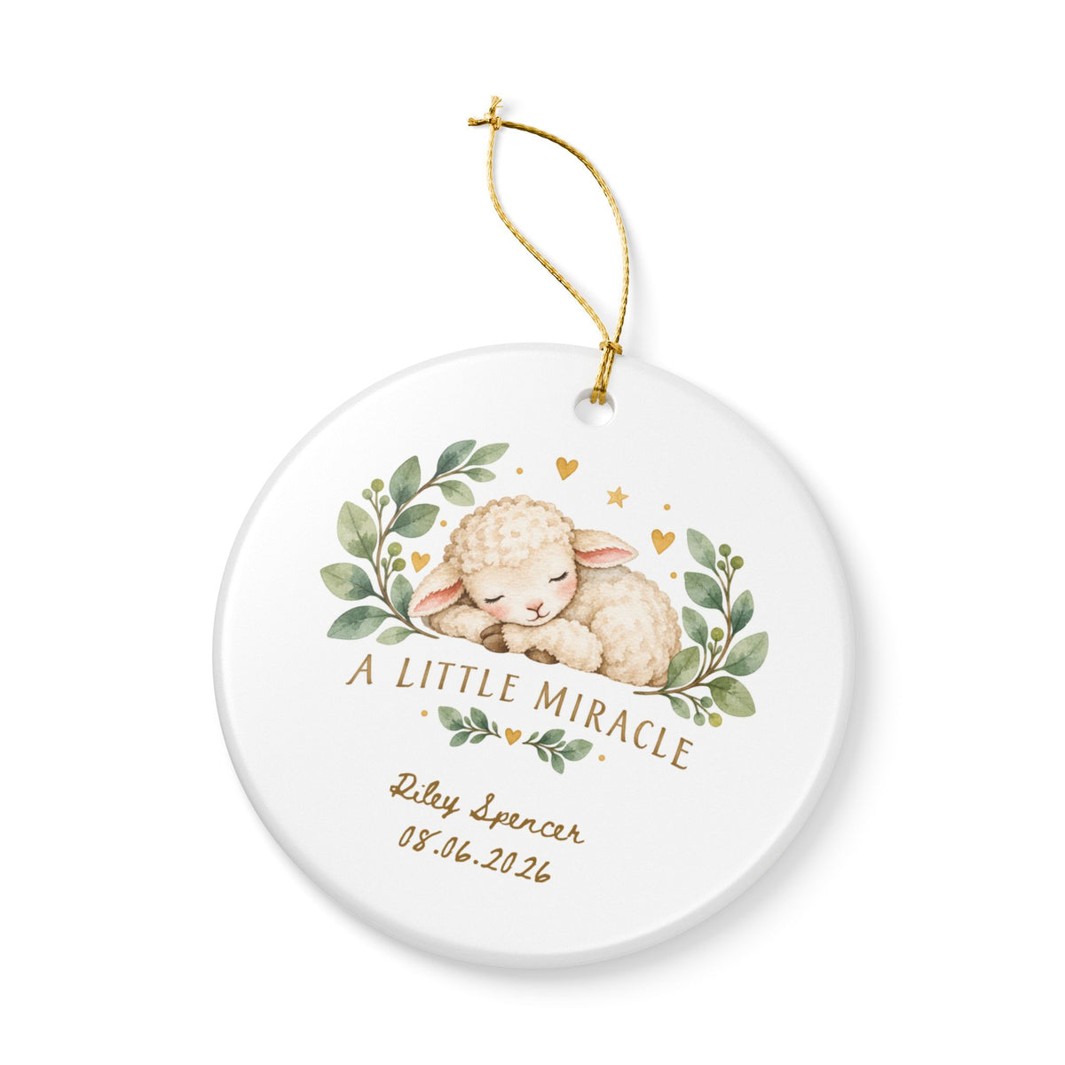 Heritage Single-Sided Ceramic Ornament