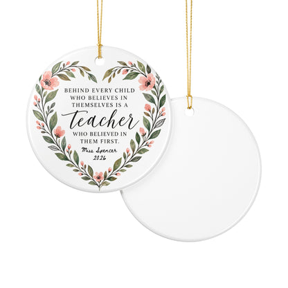 Heritage Single-Sided Ceramic Ornament