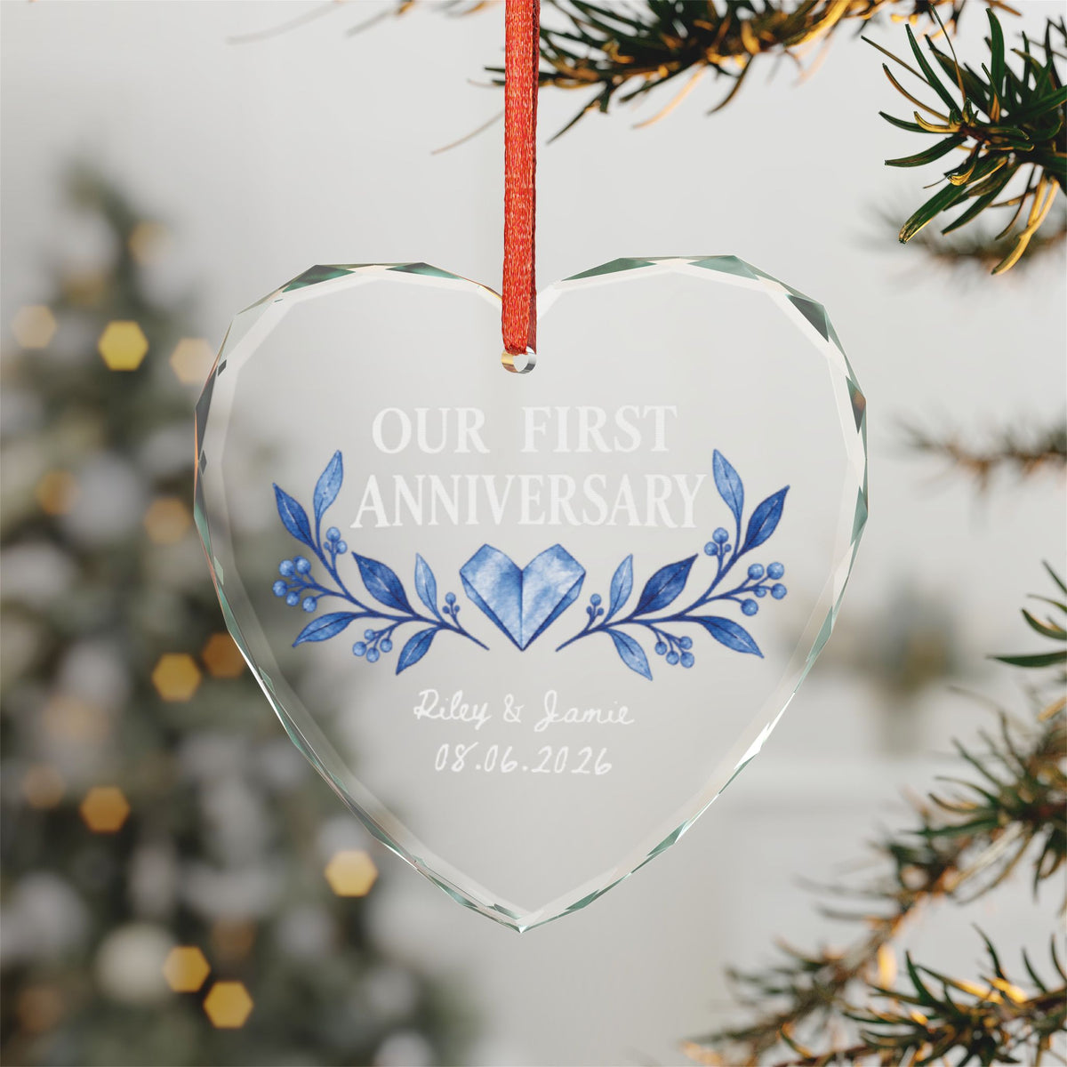 Signature Crystal Christmas Ornament