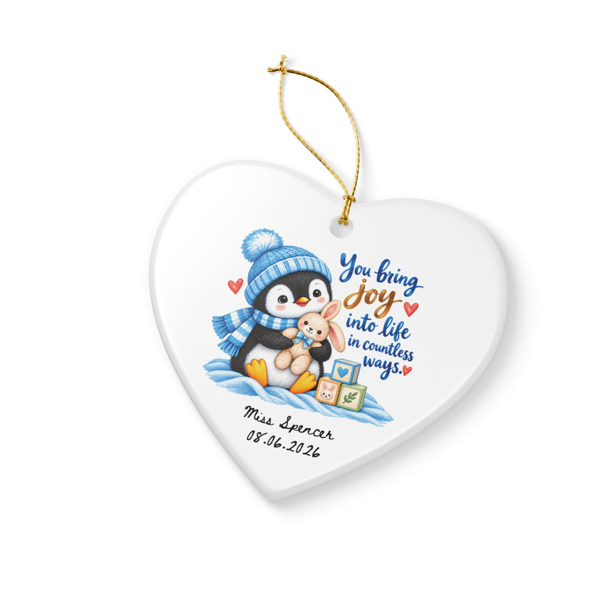 Heritage Single-Sided Ceramic Ornament