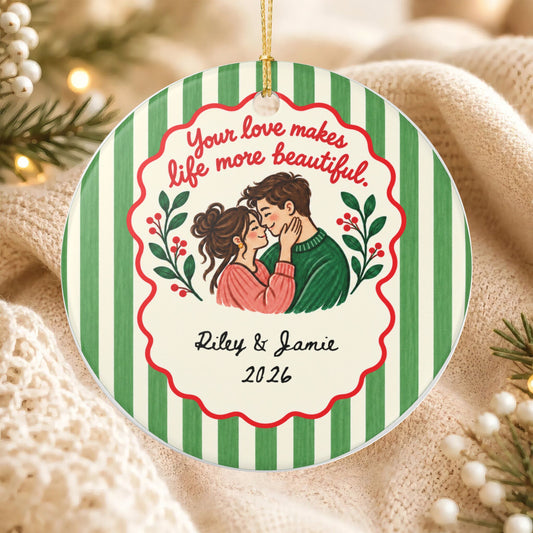Heritage Single-Sided Ceramic Ornament