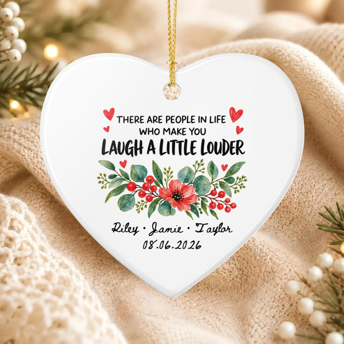 Heritage Single-Sided Ceramic Ornament