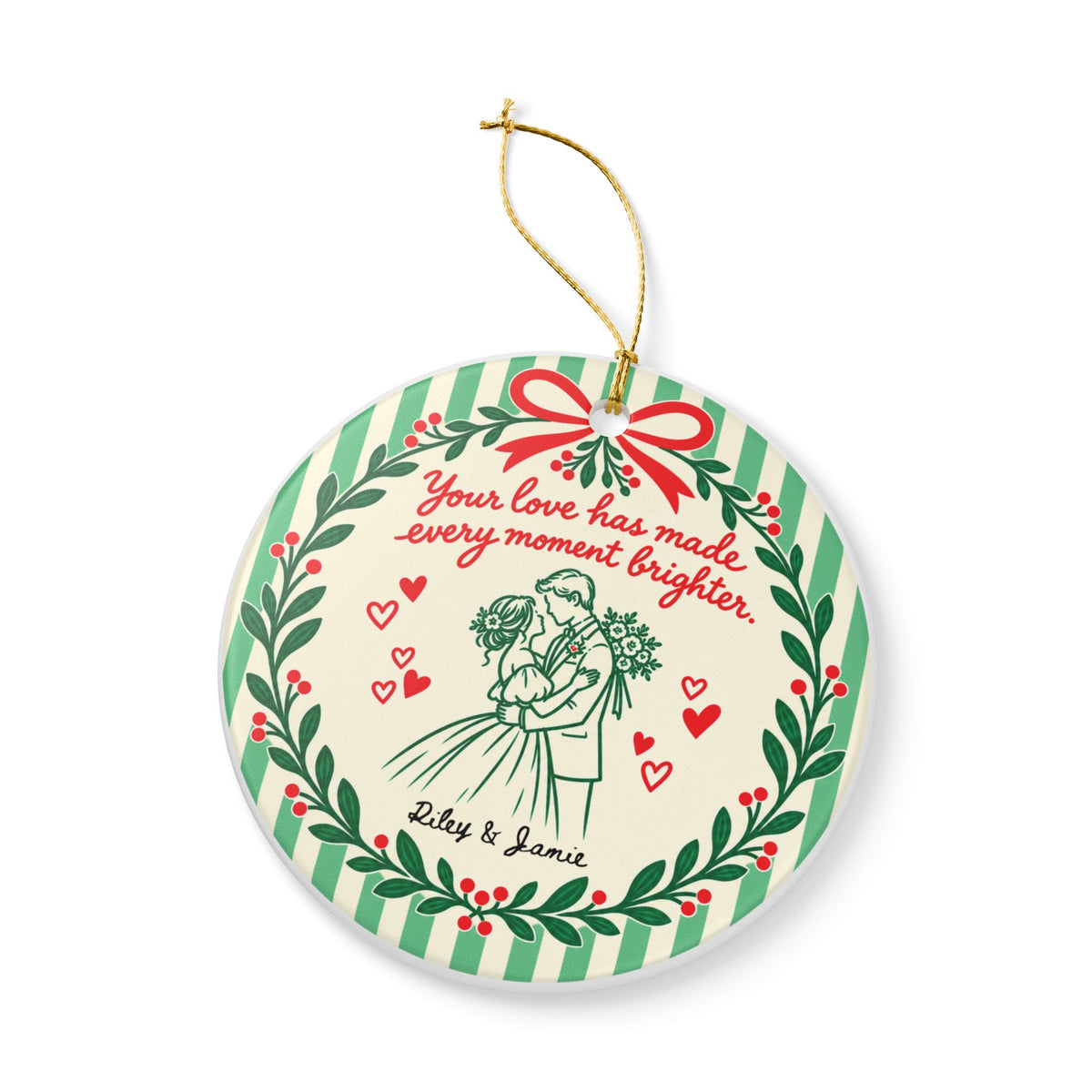 Heritage Single-Sided Ceramic Ornament