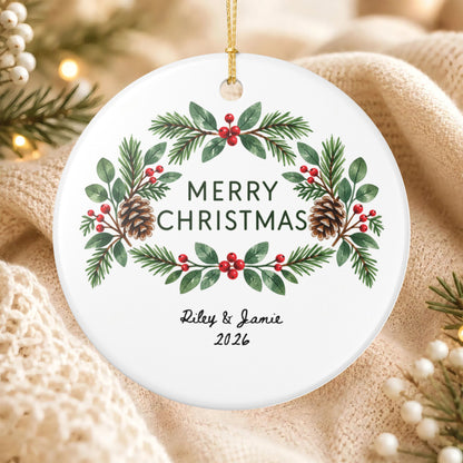 Heritage Single-Sided Ceramic Ornament