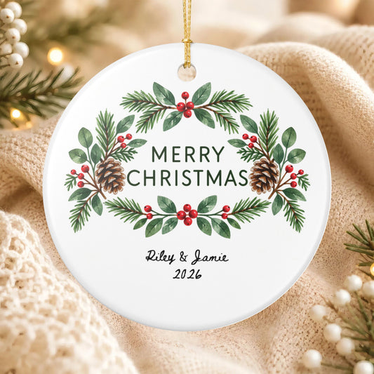 Heritage Single-Sided Ceramic Ornament