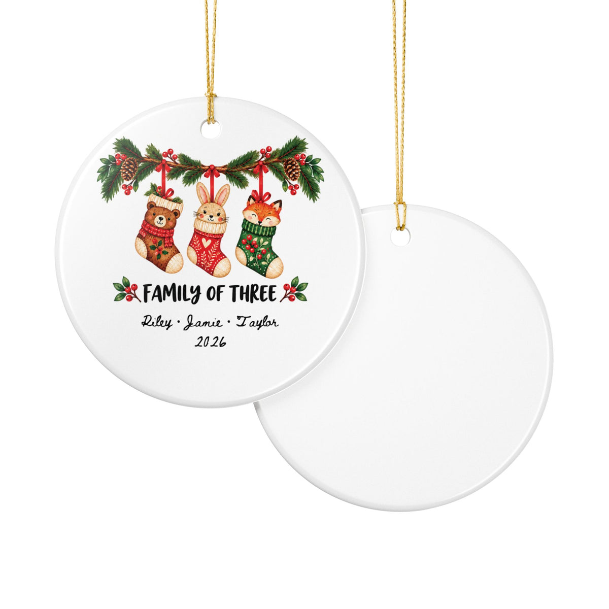 Heritage Single-Sided Ceramic Ornament