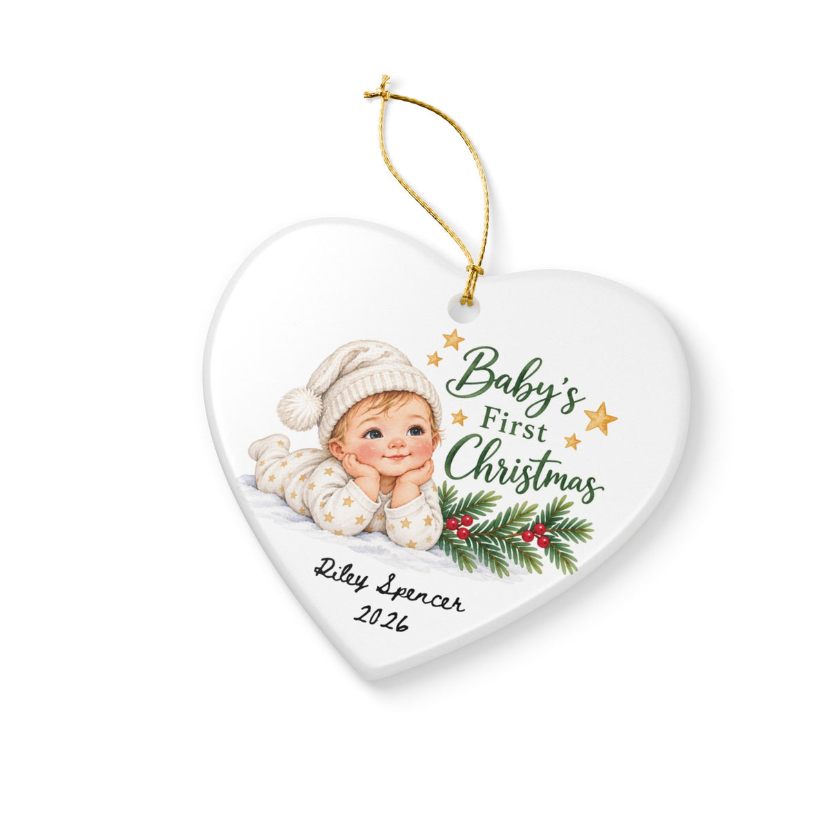 Heritage Single-Sided Ceramic Ornament