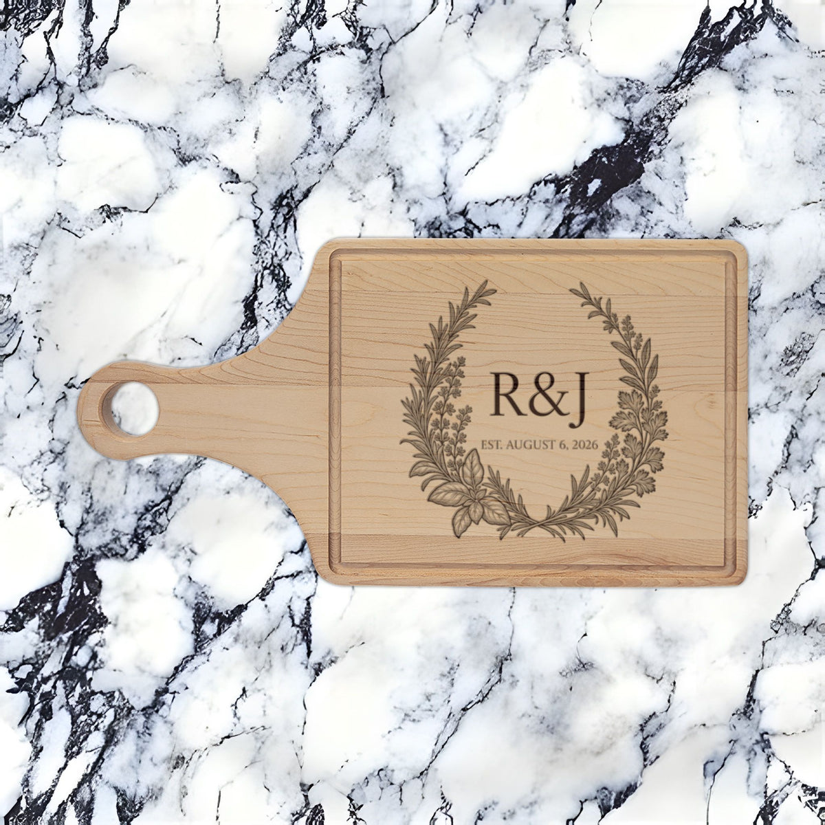 Atelier Engraved Personalized Wooden Cutting Board