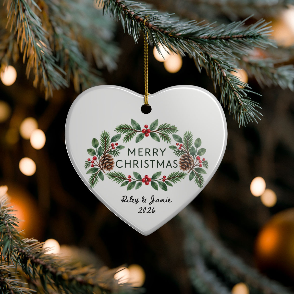 Heritage Single-Sided Ceramic Ornament
