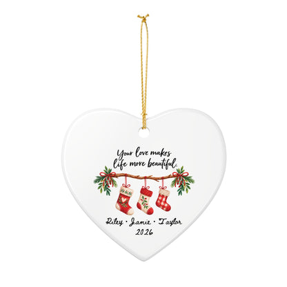 Heritage Single-Sided Ceramic Ornament