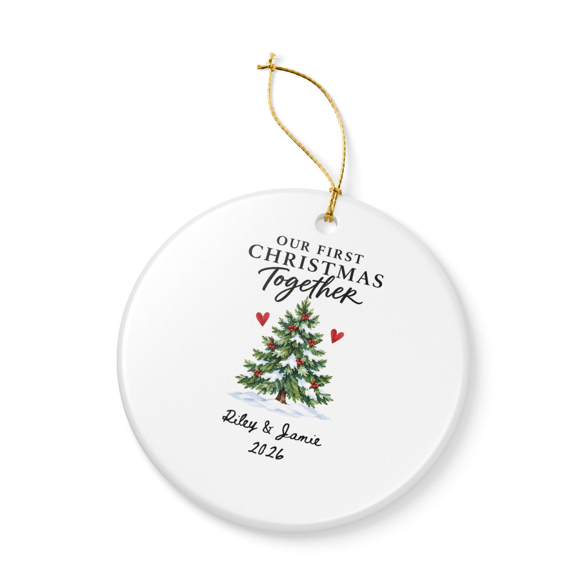 Heritage Single-Sided Ceramic Ornament