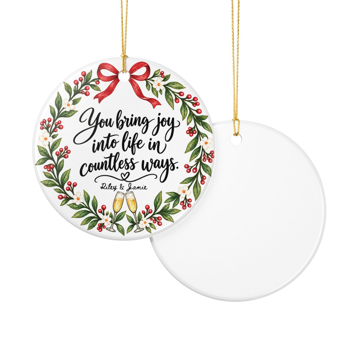 Heritage Single-Sided Ceramic Ornament
