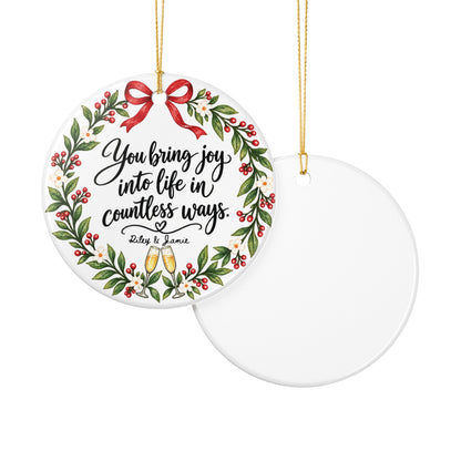 Heritage Single-Sided Ceramic Ornament