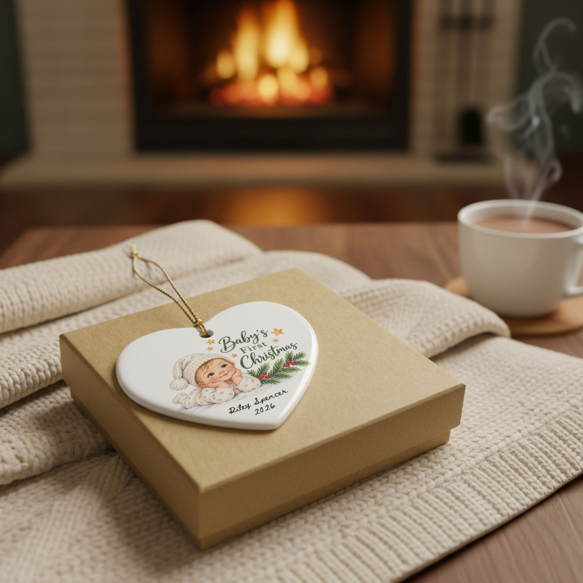 Heritage Single-Sided Ceramic Ornament