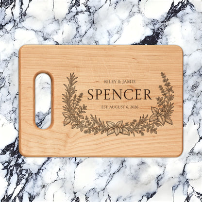 Atelier Engraved Personalized Wooden Cutting Board