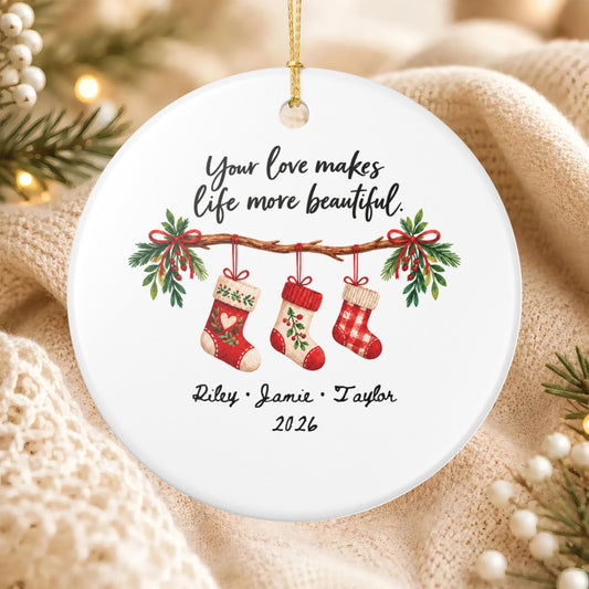 Heritage Single-Sided Ceramic Ornament