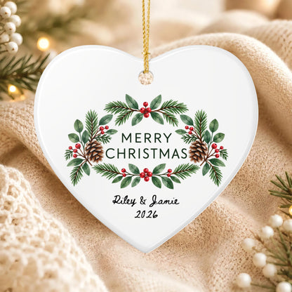 Heritage Single-Sided Ceramic Ornament