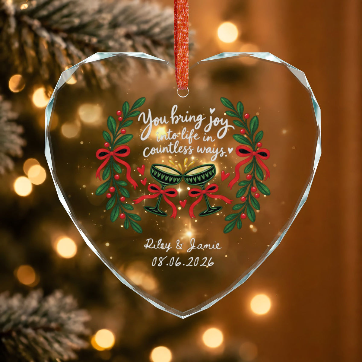 Signature Crystal Christmas Ornament