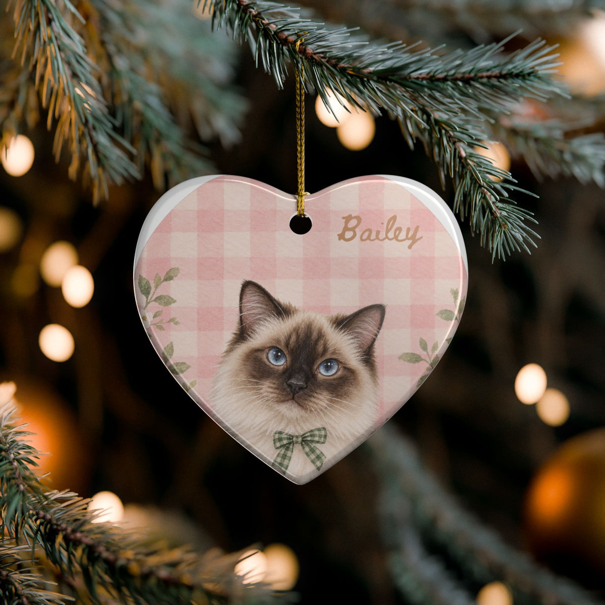 Copy of Personalized Pet Christmas Ceramic Ornament Dog & Cat Keepsake