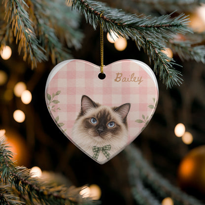 Copy of Personalized Pet Christmas Ceramic Ornament Dog & Cat Keepsake