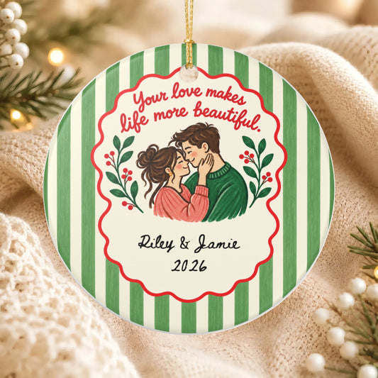 Heritage Single-Sided Ceramic Ornament