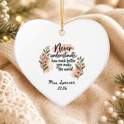 Heritage Single-Sided Ceramic Ornament