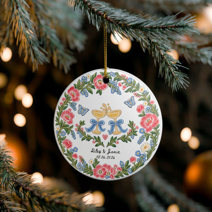 Heritage Single-Sided Ceramic Ornament