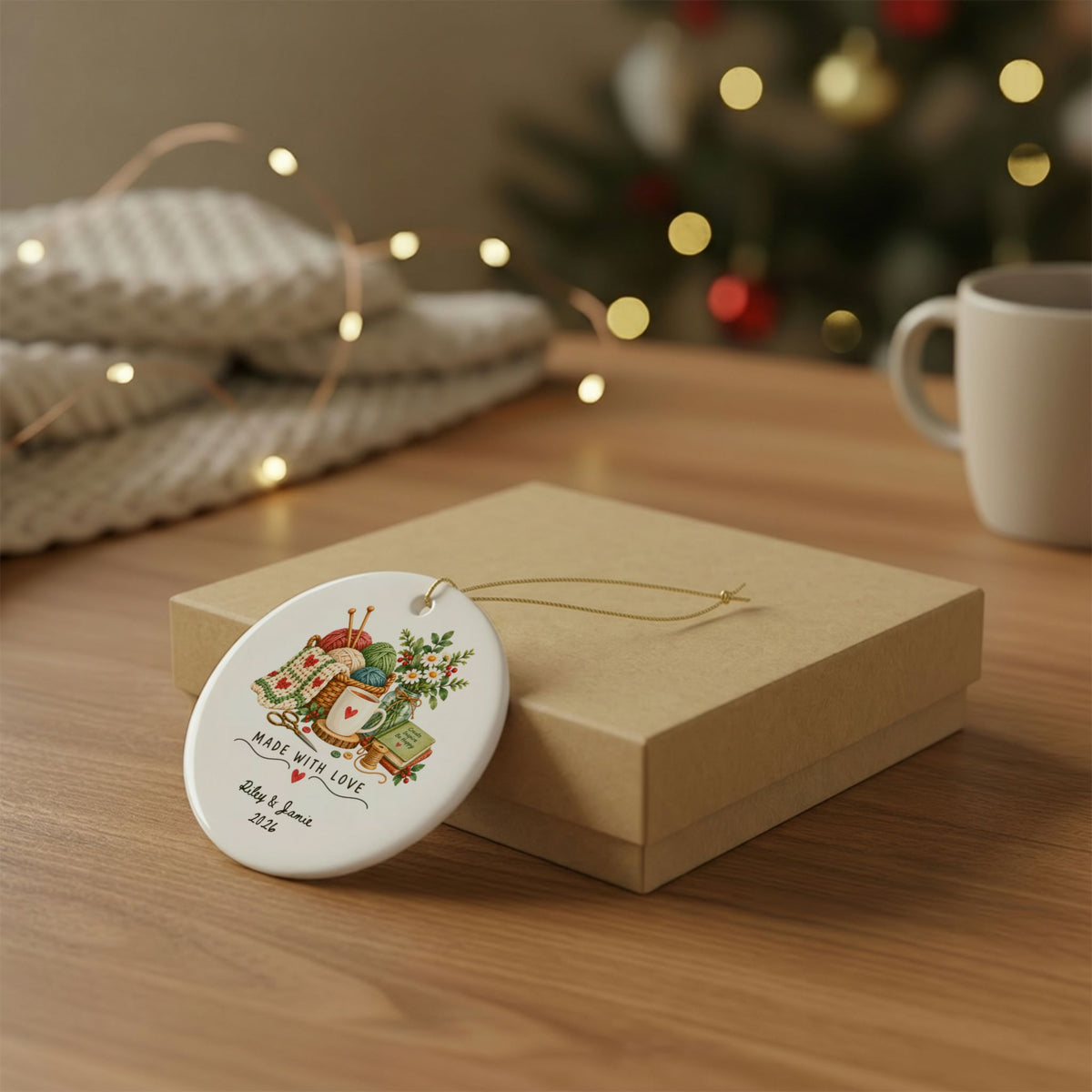 Heritage Single-Sided Ceramic Ornament