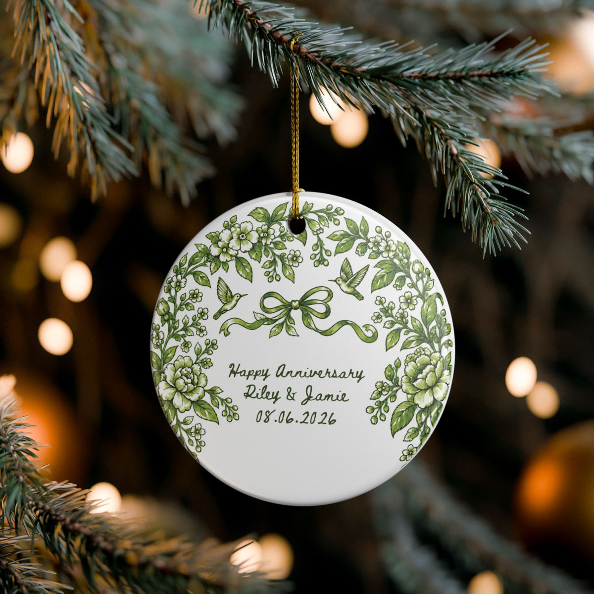 Heritage Single-Sided Ceramic Ornament