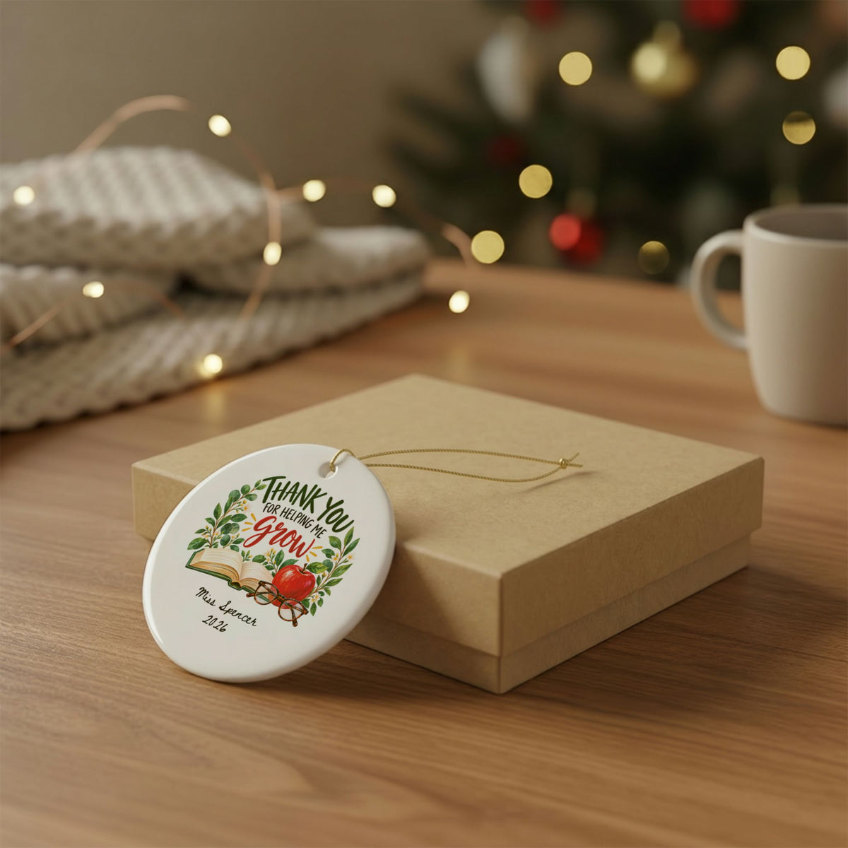 Heritage Single-Sided Ceramic Ornament