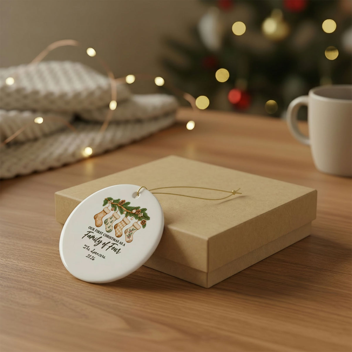 Heritage Single-Sided Ceramic Ornament
