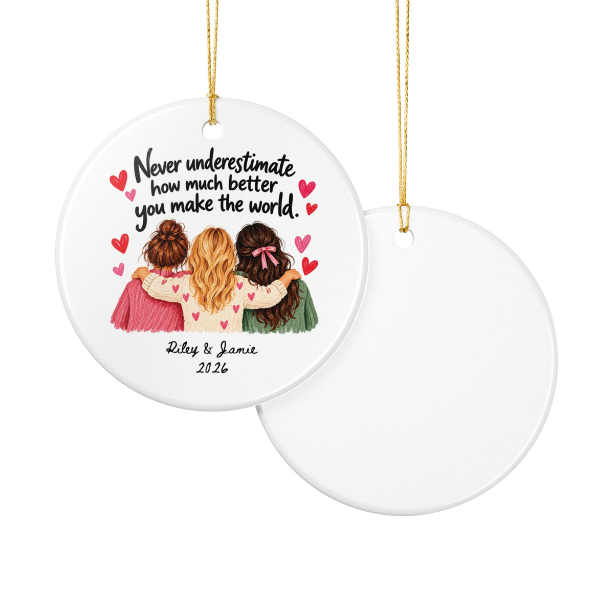 Heritage Single-Sided Ceramic Ornament