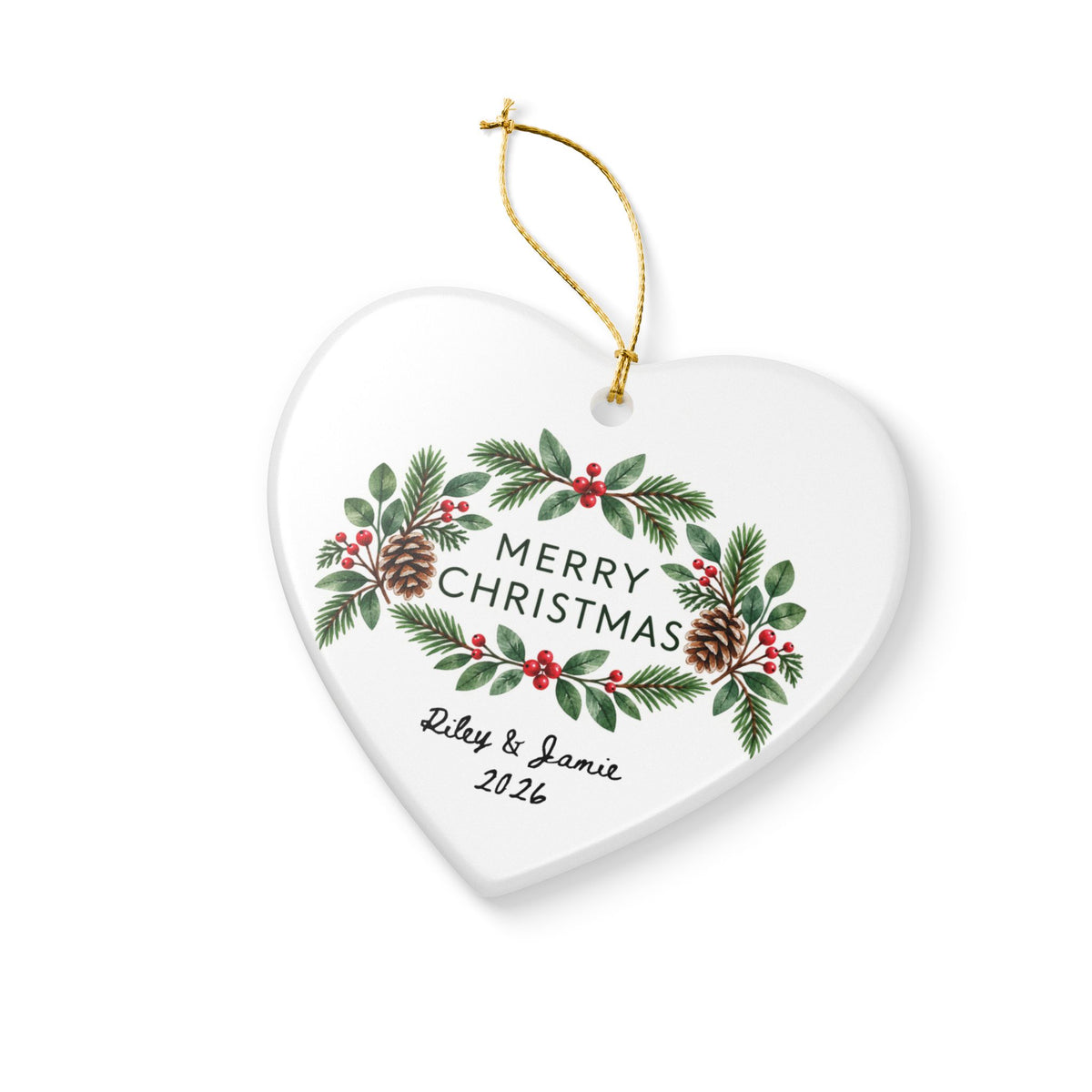 Heritage Single-Sided Ceramic Ornament